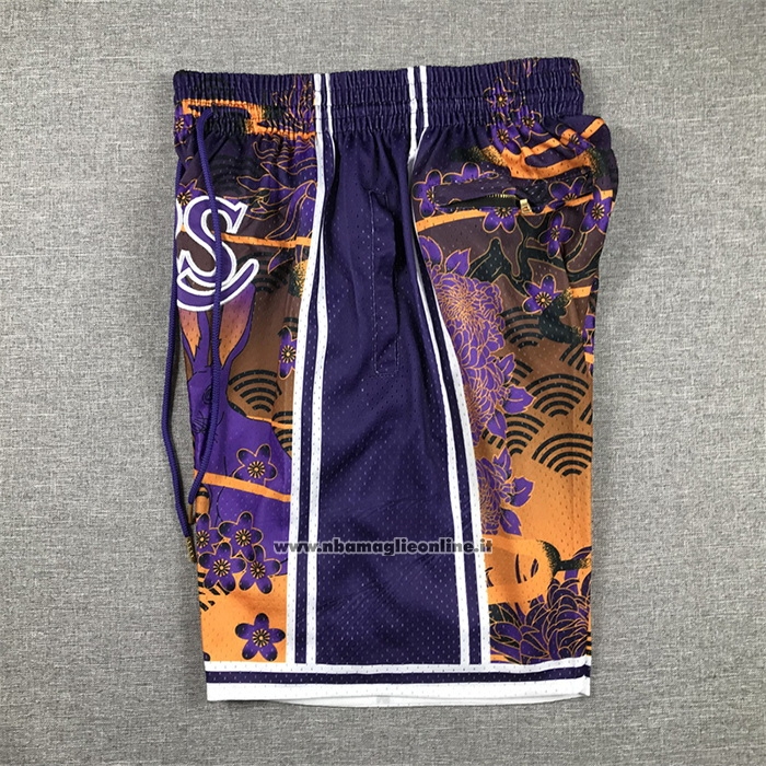 Pantaloncini Los Angeles Lakers Lunar New Year Mitchell & Ness Just Don Giallo